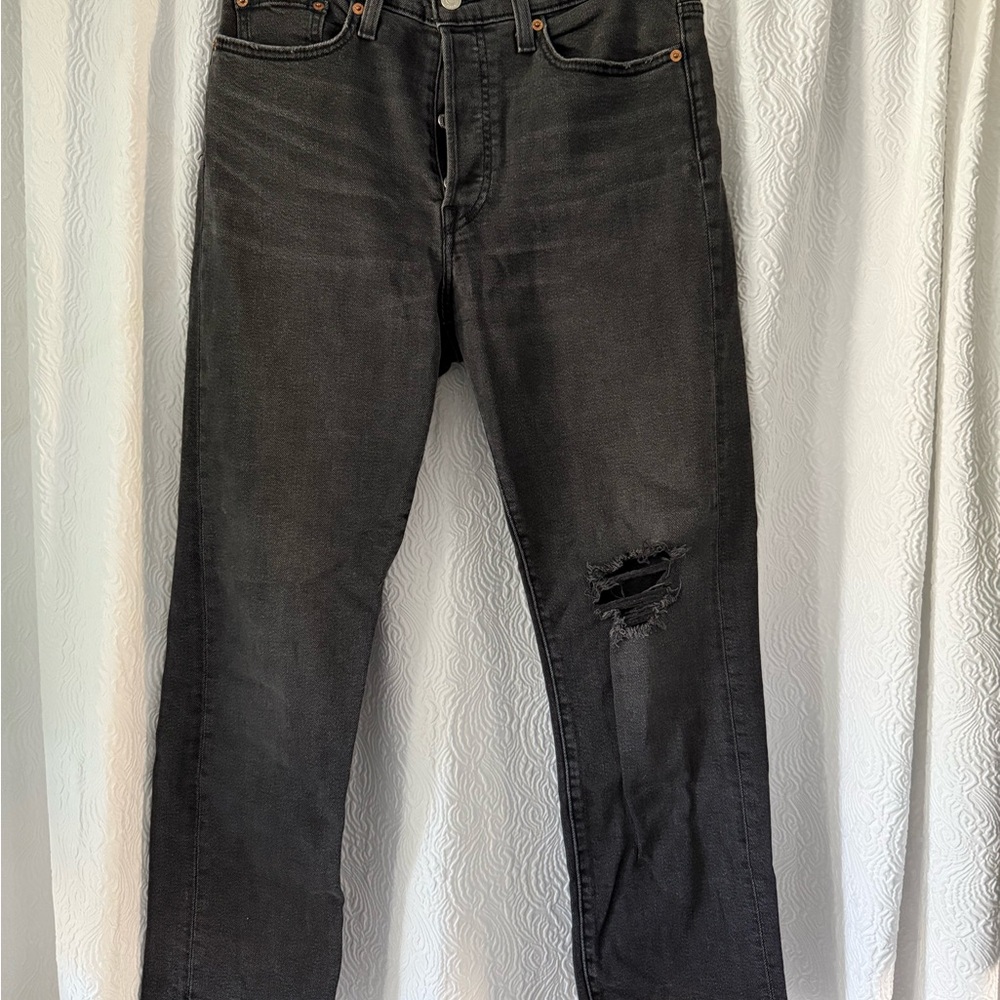 Levi's Women's Black Straight Leg Jeans